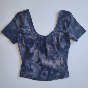 Lululemon Align T-shirt Diamond Dye Lunar Rock True Navy